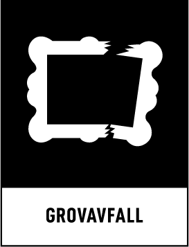 Symbol för Grovavfall