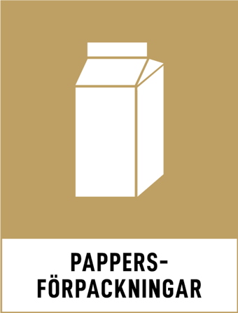 Symbol för Pappersförpackningar